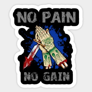 No Pain No Gain Sticker